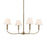 Kichler Eadie 30.75" 4 Light 1 Tier Chandelier, Champagne Bronze