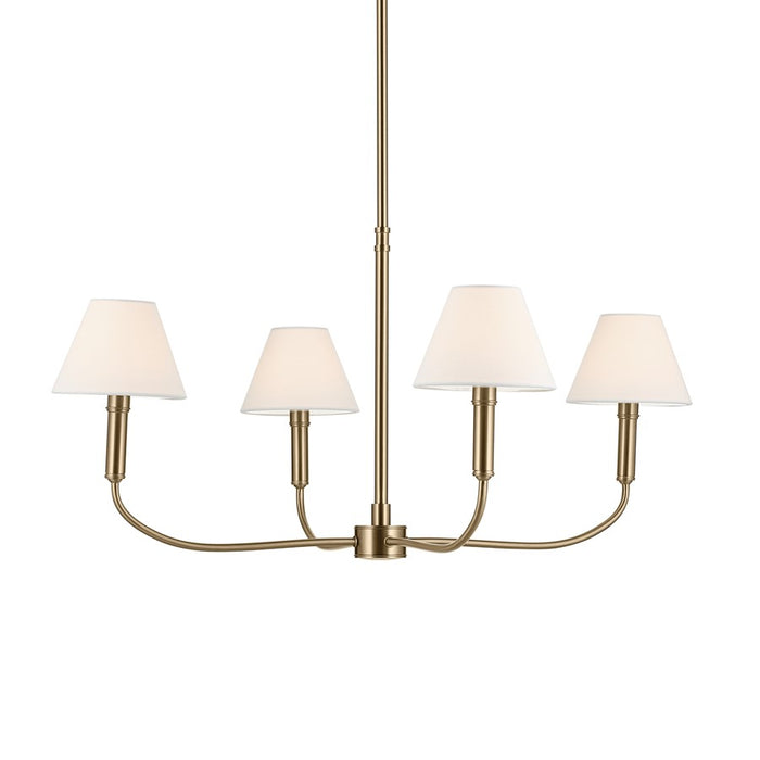 Kichler Eadie 30.75" 4 Light 1 Tier Chandelier, Champagne Bronze