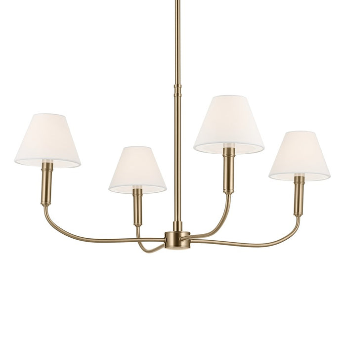 Kichler Eadie 30.75" 4 Light 1 Tier Chandelier, Champagne Bronze