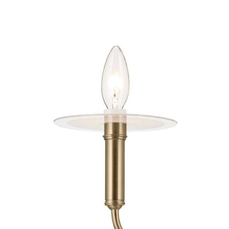 Kichler Eadie 30.75" 4 Light 1 Tier Chandelier, Champagne Bronze