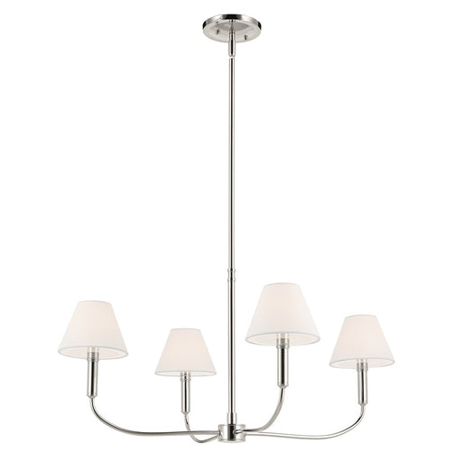 Kichler Eadie 30.75" 4 Light 1 Tier Chandelier, Polished Nickel - 52766PN