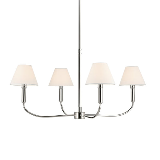 Kichler Eadie 30.75" 4 Light 1 Tier Chandelier, Polished Nickel