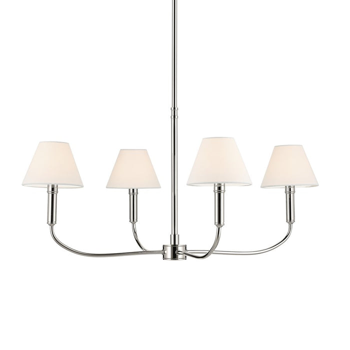 Kichler Eadie 30.75" 4 Light 1 Tier Chandelier, Polished Nickel