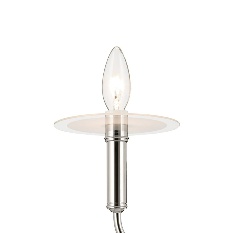 Kichler Eadie 30.75" 4 Light 1 Tier Chandelier, Polished Nickel