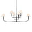 Kichler Eadie 41" 6 Light Chandelier, Black