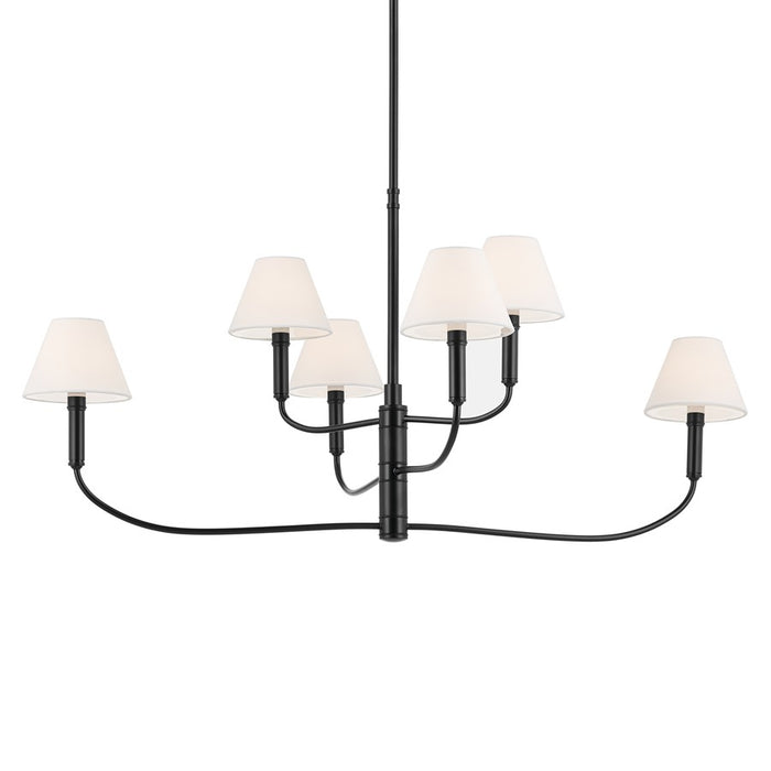 Kichler Eadie 41" 6 Light Chandelier, Black