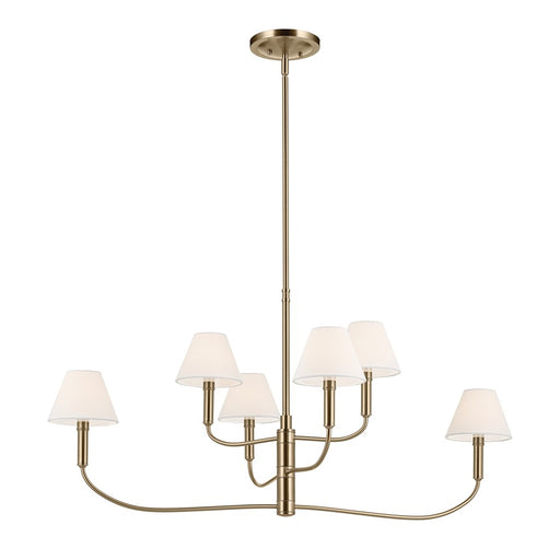 Kichler Eadie 41" 6 Light Chandelier, Champagne Bronze - 52767CPZ