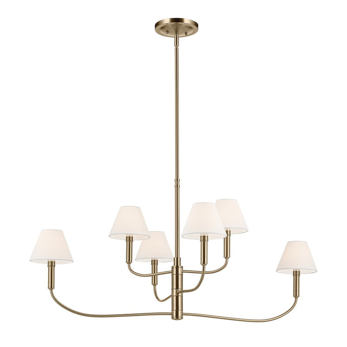 Kichler Eadie 41" 6 Light Chandelier, Champagne Bronze - 52767CPZ