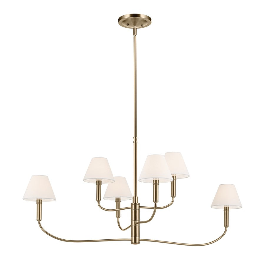 Kichler Eadie 41" 6 Light Chandelier, Champagne Bronze - 52767CPZ