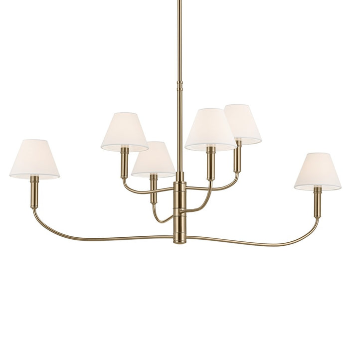 Kichler Eadie 41" 6 Light Chandelier, Champagne Bronze