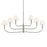 Kichler Eadie 41" 6 Light Chandelier, Polished Nickel