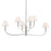 Kichler Eadie 41" 6 Light Chandelier, Polished Nickel