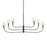 Kichler Eadie 51.5" 6 Light Chandelier, Black
