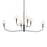 Kichler Eadie 51.5" 6 Light Chandelier, Black