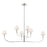 Kichler Eadie 51.5" 6 Light Chandelier, Polished Nickel - 52768PN