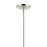 Kichler Eadie 51.5" 6 Light Chandelier, Polished Nickel