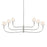 Kichler Eadie 51.5" 6 Light Chandelier, Polished Nickel