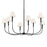 Kichler Eadie 41.25" 8 Light Chandelier, Black