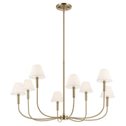 Kichler Eadie 41.25" 8 Light Chandelier, Champagne Bronze - 52769CPZ