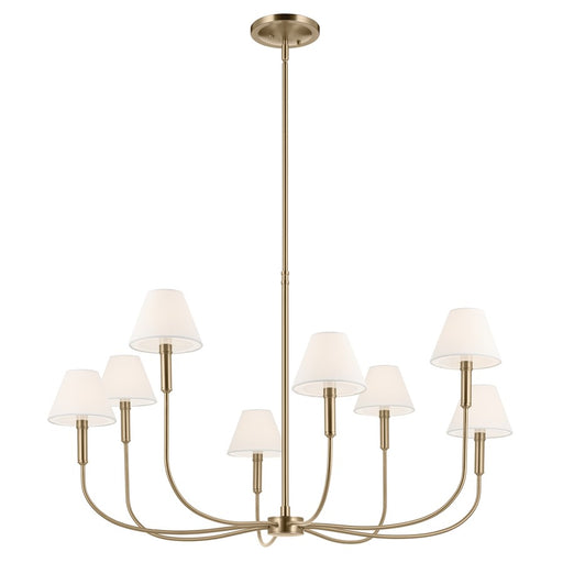 Kichler Eadie 41.25" 8 Light Chandelier, Champagne Bronze - 52769CPZ