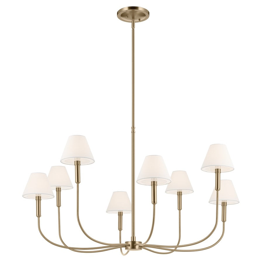 Kichler Eadie 41.25" 8 Light Chandelier, Champagne Bronze - 52769CPZ