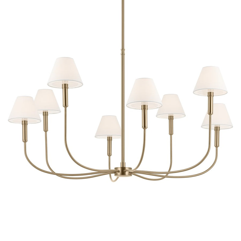 Kichler Eadie 41.25" 8 Light Chandelier, Champagne Bronze