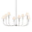 Kichler Eadie 41.25" 8 Light Chandelier, Polished Nickel