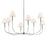 Kichler Eadie 41.25" 8 Light Chandelier, Polished Nickel