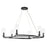 Kichler Harpin 37.75" 6 Light 1 Tier Chandelier, Black/Clear Glass - 52771BK