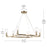 Kichler Harpin 37.75" 6 Light Chandelier, Champagne Bronze/Clear