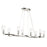 Kichler Harpin 52.5" 8Lt Linear Chandelier/Oval Pendant, Nickel/Clear - 52772PN