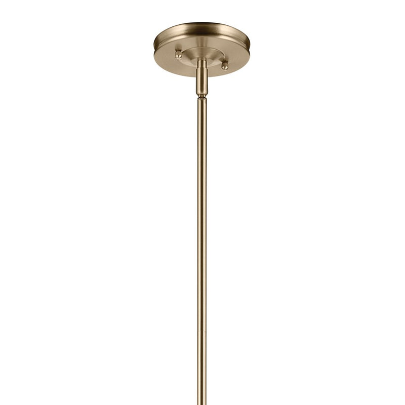Kichler Laria 10.5" 1 Light Pendant, Champagne Bronze/Clear Glass