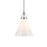 Kichler Laria 10.5" 1 Light Pendant, Polished Nickel/Opal Glass