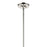 Kichler Laria 10.5" 1 Light Pendant, Polished Nickel/Opal Glass