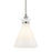 Kichler Laria 10.5" 1 Light Pendant, Polished Nickel/Opal Glass