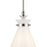 Kichler Laria 10.5" 1 Light Pendant, Polished Nickel/Opal Glass