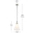 Kichler Laria 10.5" 1 Light Pendant, Polished Nickel/Opal Glass