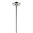 Kichler Laria 10.5" 1 Light Pendant, Polished Nickel/Clear Glass