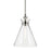 Kichler Laria 10.5" 1 Light Pendant, Polished Nickel/Clear Glass