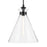 Kichler Laria 16" 1 Light Pendant, Black/Clear Glass