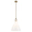 Kichler Laria 16" 1 Light Pendant, Champagne Bronze/Opal Glass - 52775CPZ