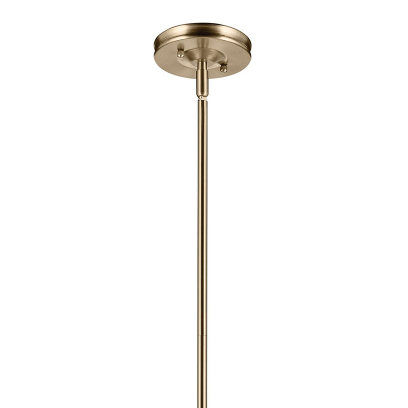 Kichler Laria 16" 1 Light Pendant, Champagne Bronze/Opal Glass