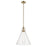 Kichler Laria 16" 1 Light Pendant, Champagne Bronze/Clear Glass - 52775CPZCLR