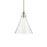 Kichler Laria 16" 1 Light Pendant, Champagne Bronze/Clear Glass
