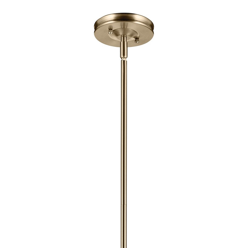 Kichler Laria 16" 1 Light Pendant, Champagne Bronze/Clear Glass