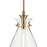 Kichler Laria 16" 1 Light Pendant, Champagne Bronze/Clear Glass
