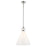 Kichler Laria 16" 1 Light Pendant, Polished Nickel/Opal Glass - 52775PN