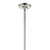 Kichler Laria 16" 1 Light Pendant, Polished Nickel/Opal Glass