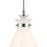 Kichler Laria 16" 1 Light Pendant, Polished Nickel/Opal Glass