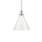 Kichler Laria 16" 1 Light Pendant, Polished Nickel/Clear Glass